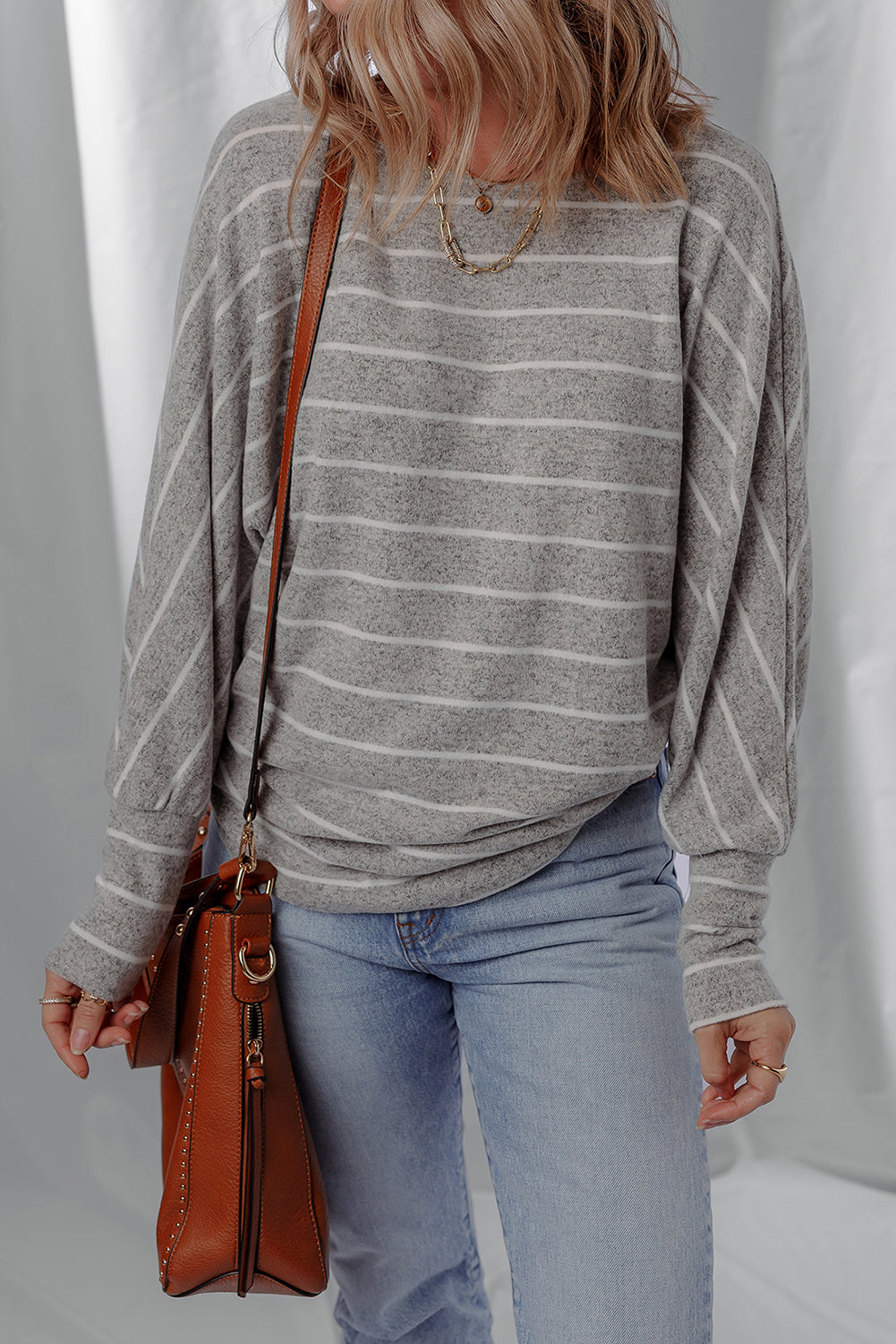 Dolman Sleeve Drop Shoulder Top