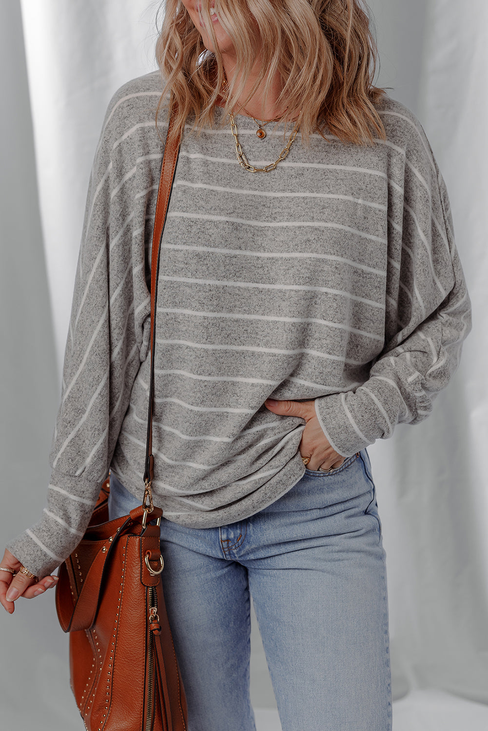Dolman Sleeve Drop Shoulder Top