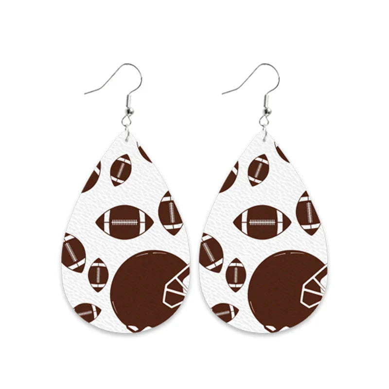 Baseball Volleyball Old Leather Earrings/For 3