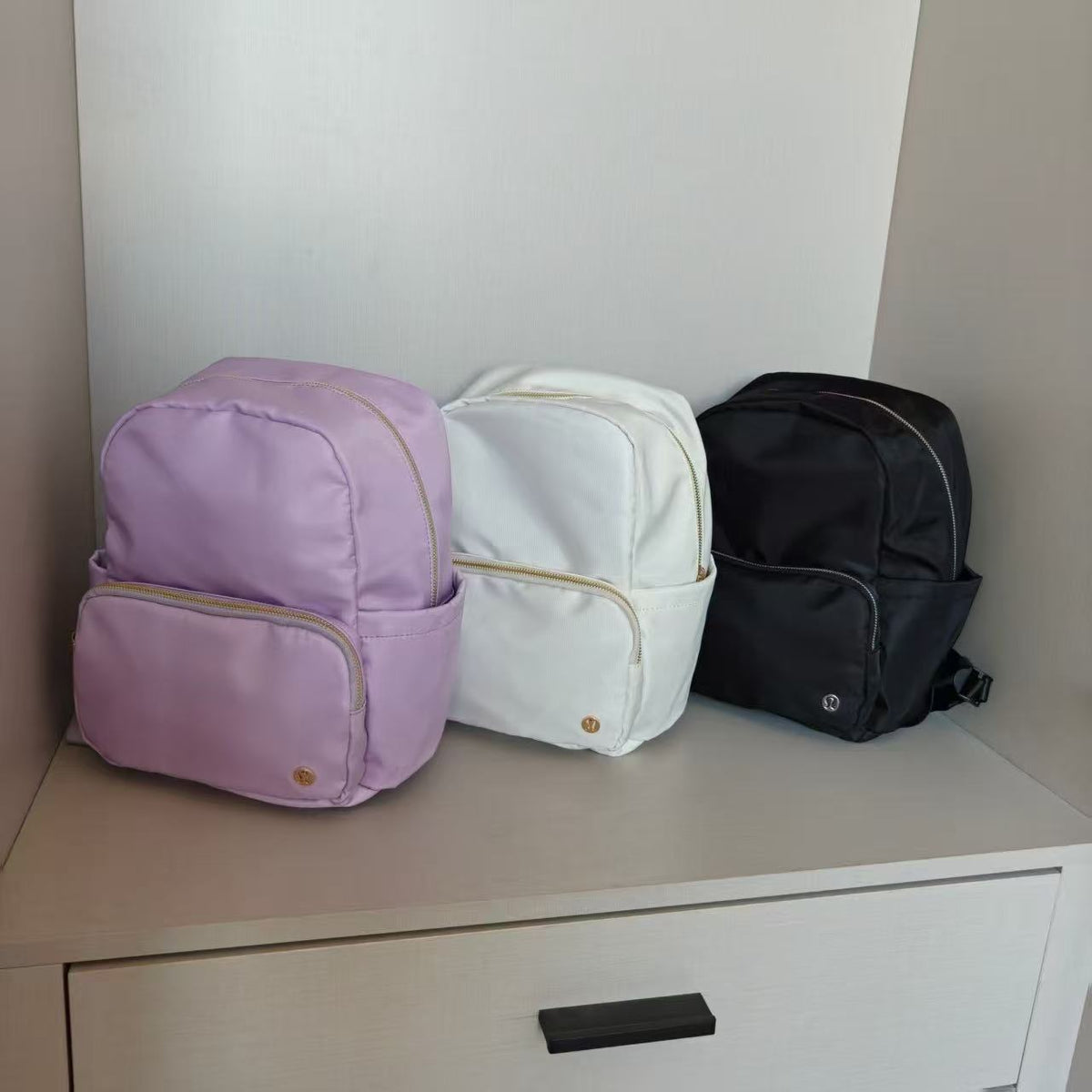 Chic Casual Nylon Backpack for Women
