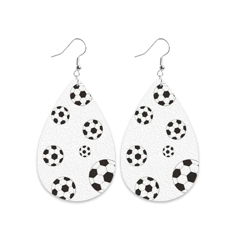 Baseball Volleyball Old Leather Earrings/For 3