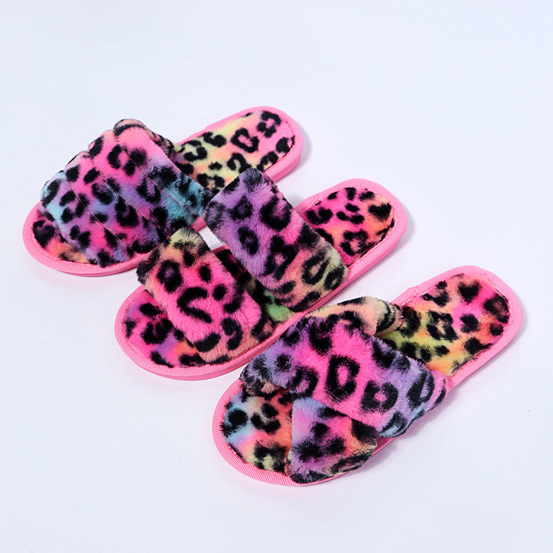 Plush Flat-Bottomed Slippers - KOC