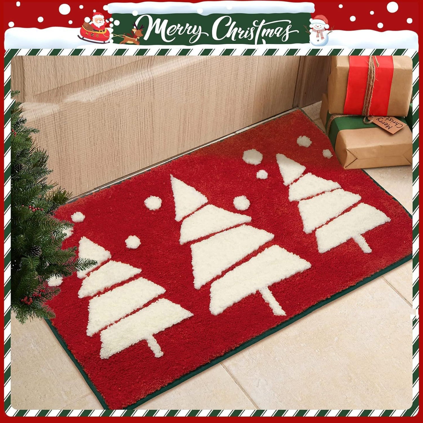 Christmas Snowflake Floor Mat