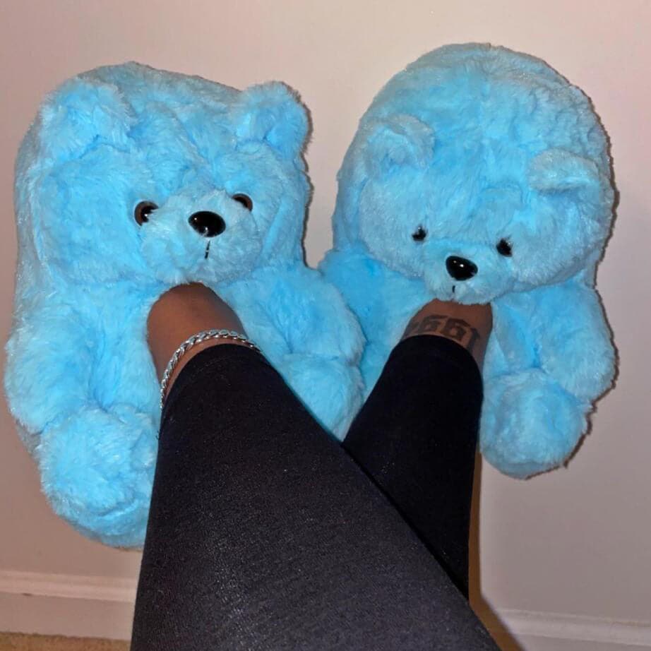 Lady teddy bear slippers - KOC