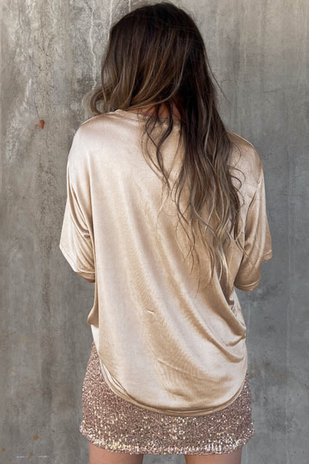 Metallic Chest Pocket T-shirt