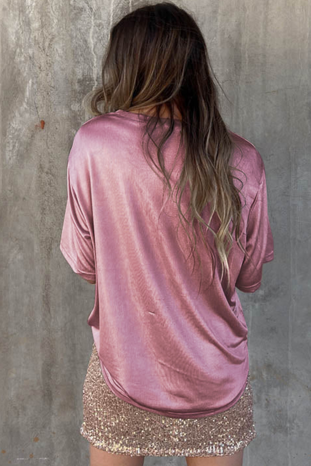 Metallic Chest Pocket T-shirt