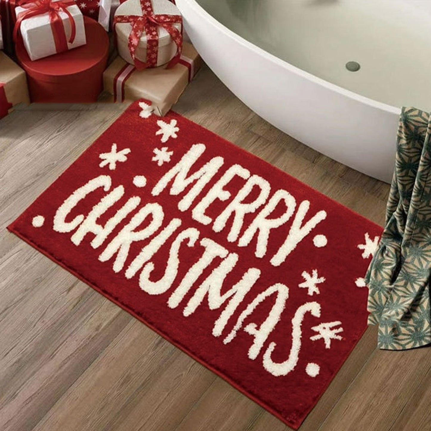 Christmas Snowflake Floor Mat
