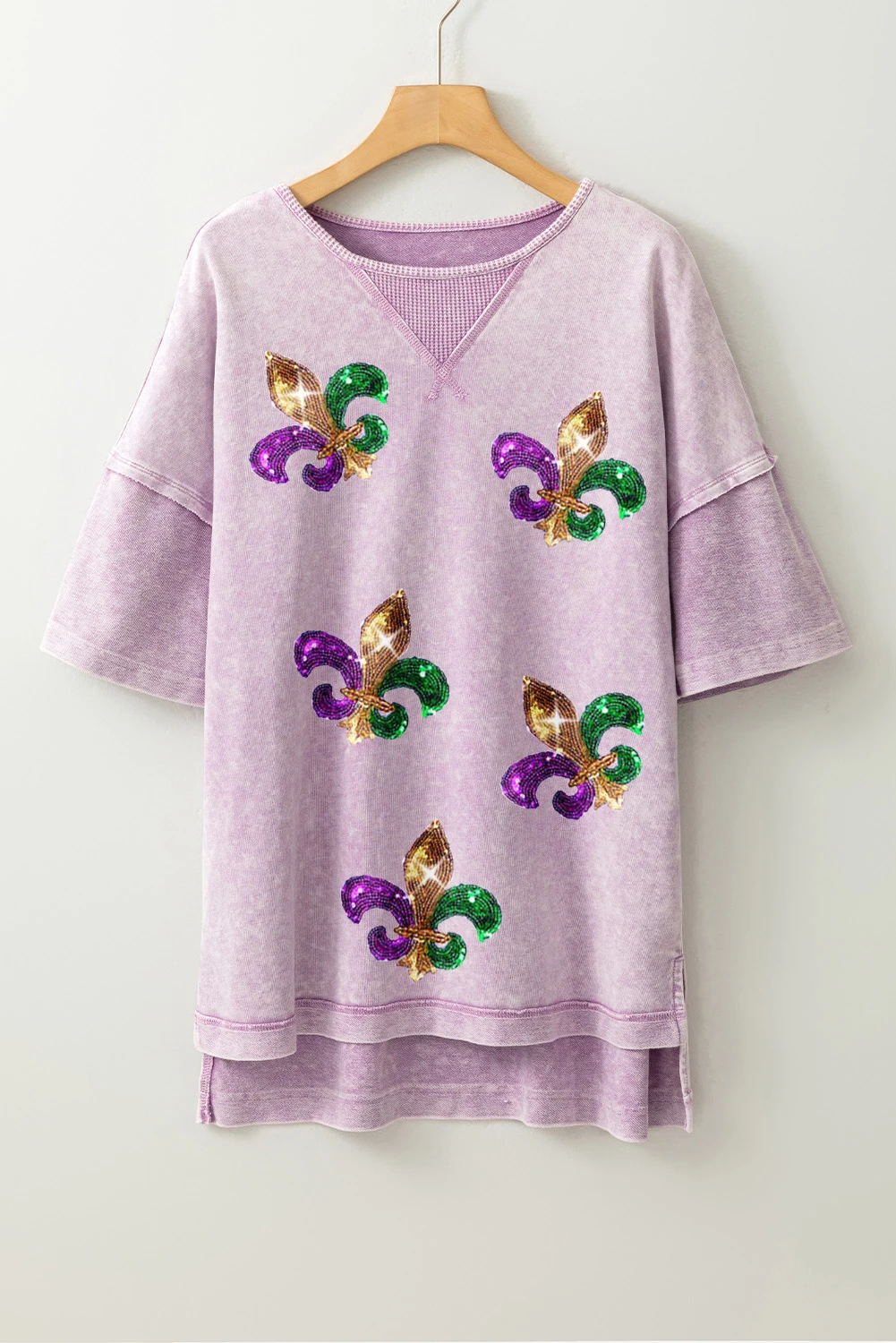 Mardi Gras Wash Oversized Tee