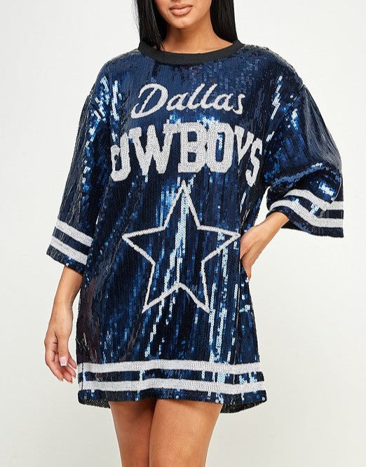 Cowboys Sequin Dress ALBC Wholesale Cowboys Sequin Dress ALBC Wholesale