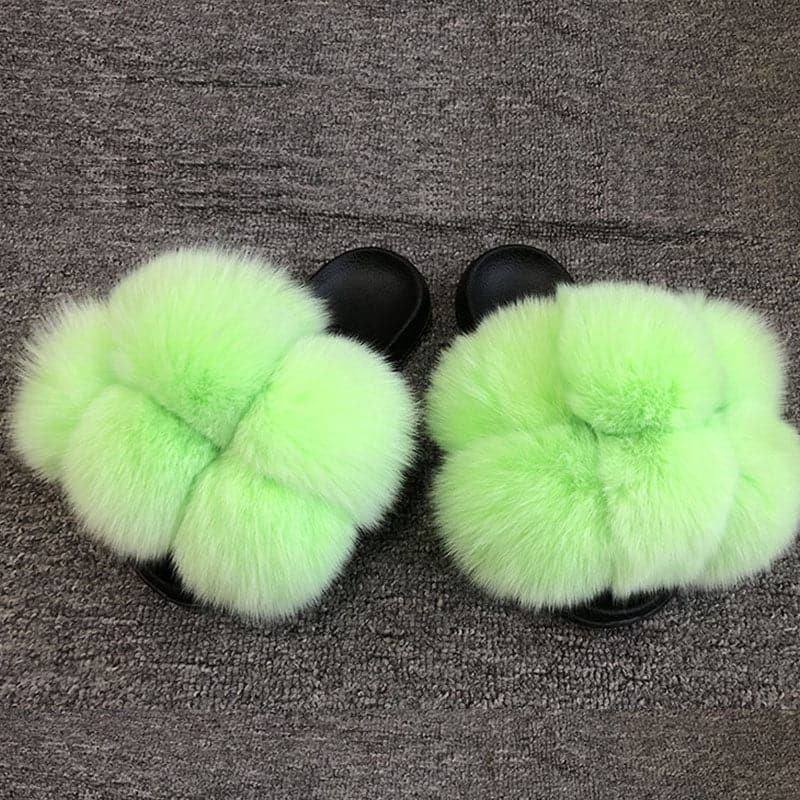 Tiosebon Fur Slippers - KOC