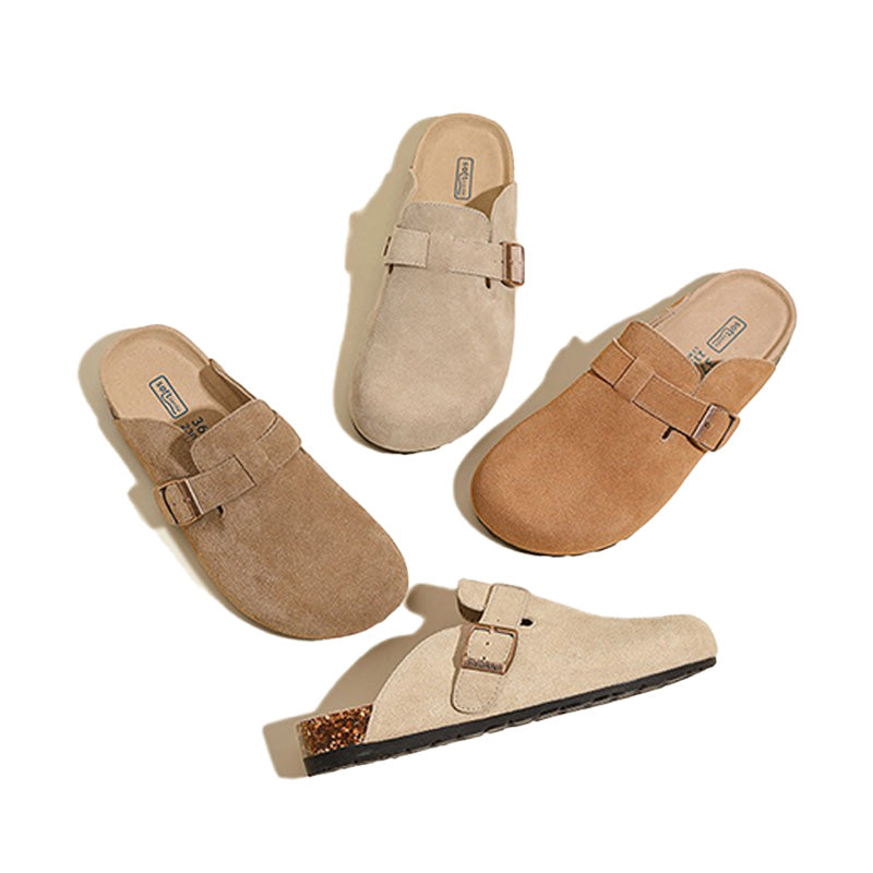 Classic Suede Cork Mules