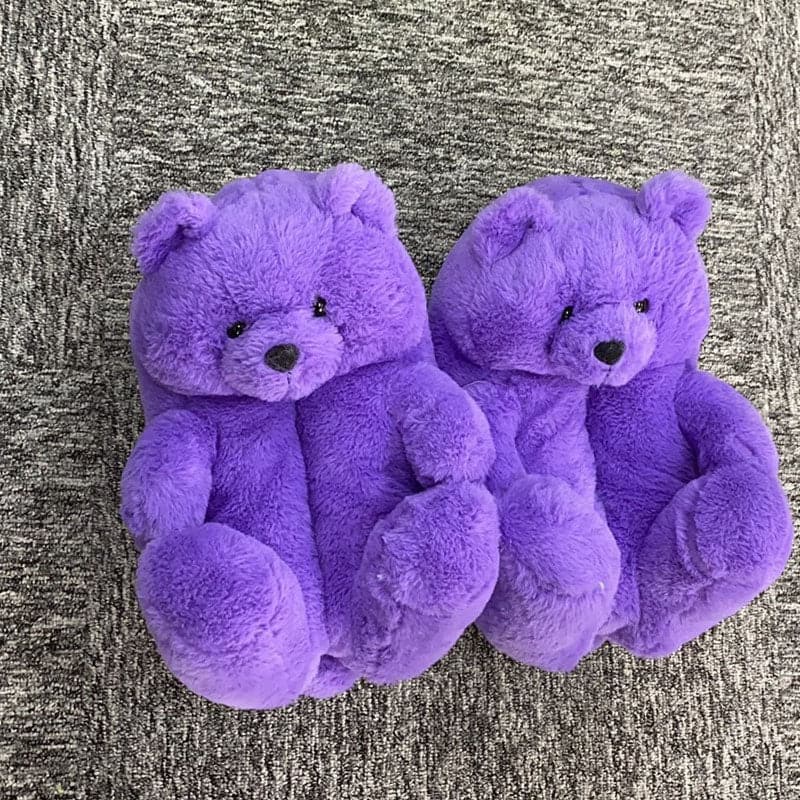 Lady teddy bear slippers - KOC