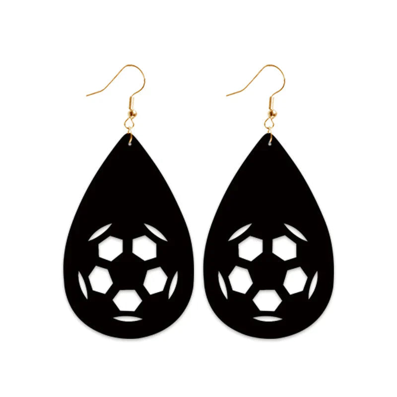Baseball Volleyball Old Leather Earrings/For 3