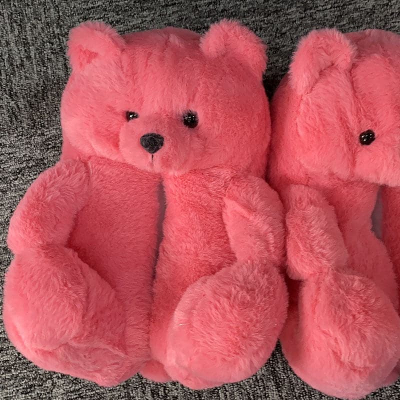 Lady teddy bear slippers - KOC