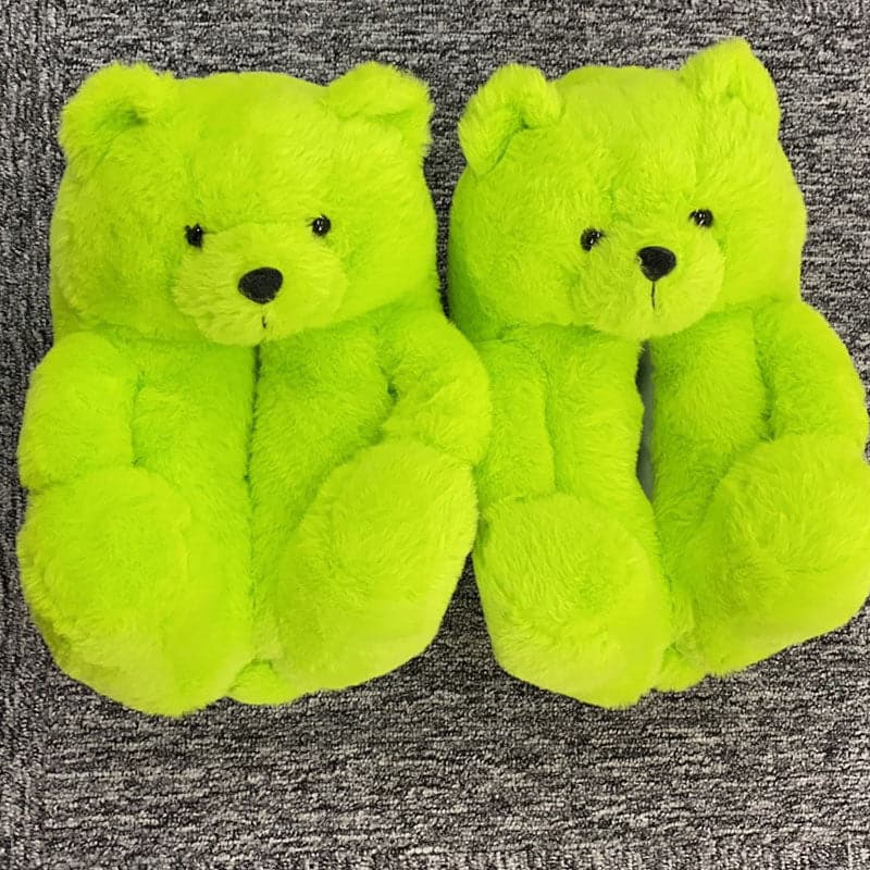 Lady teddy bear slippers - KOC