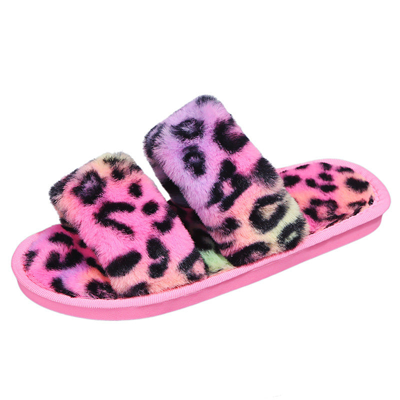 Plush Flat-Bottomed Slippers - KOC