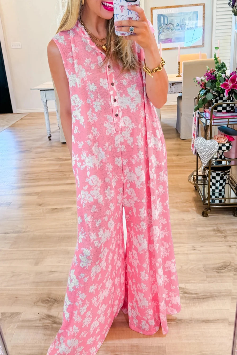 Floral Wide Leg Jumpsuit