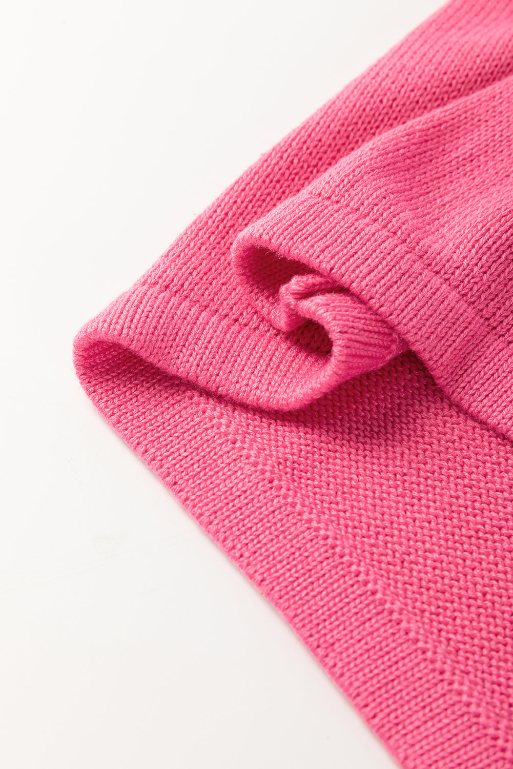 Contrast Trim Pearl Detail Sweater Tank Top