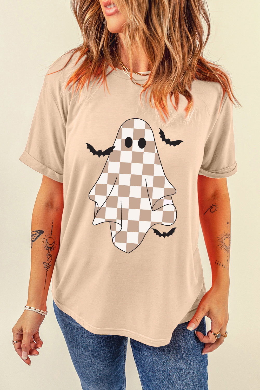 Ghost Bat Halloween Holiday Graphic Tee