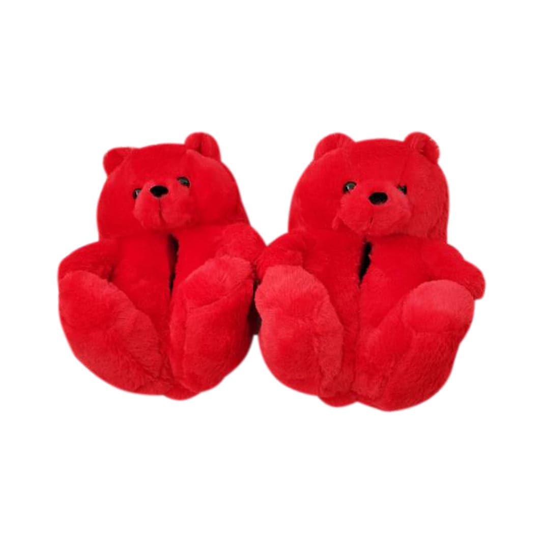 Lady teddy bear slippers - KOC