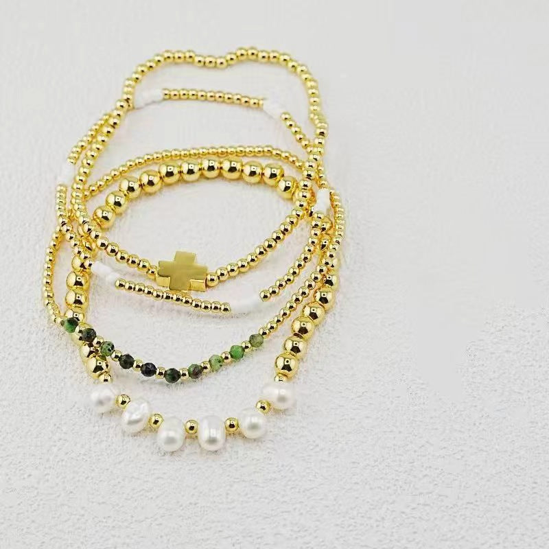4pcs Pearl Bracelet Set