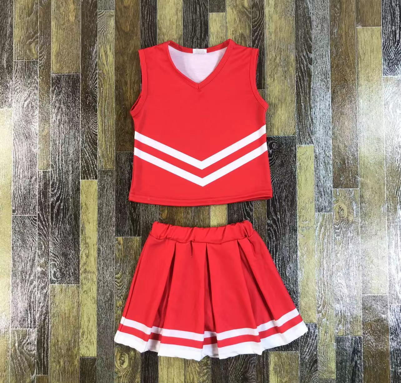 Cheerleading Sleeveless Skirt Set