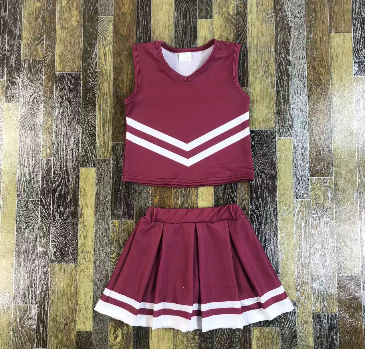 Cheerleading Sleeveless Skirt Set