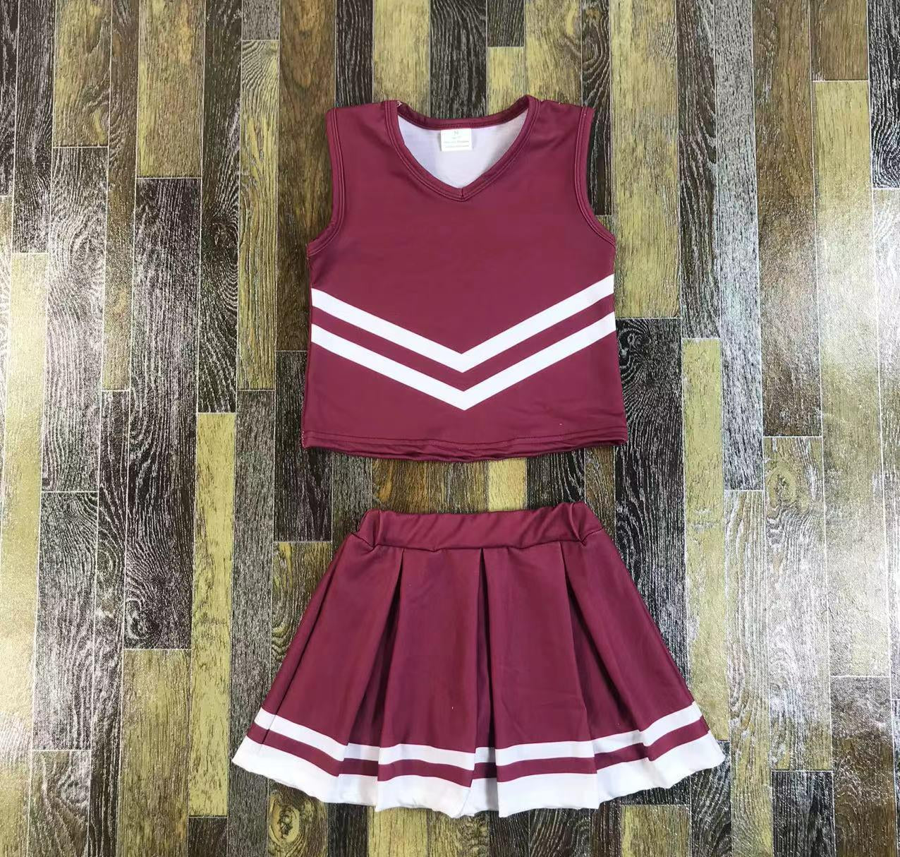 Cheerleading Sleeveless Skirt Set