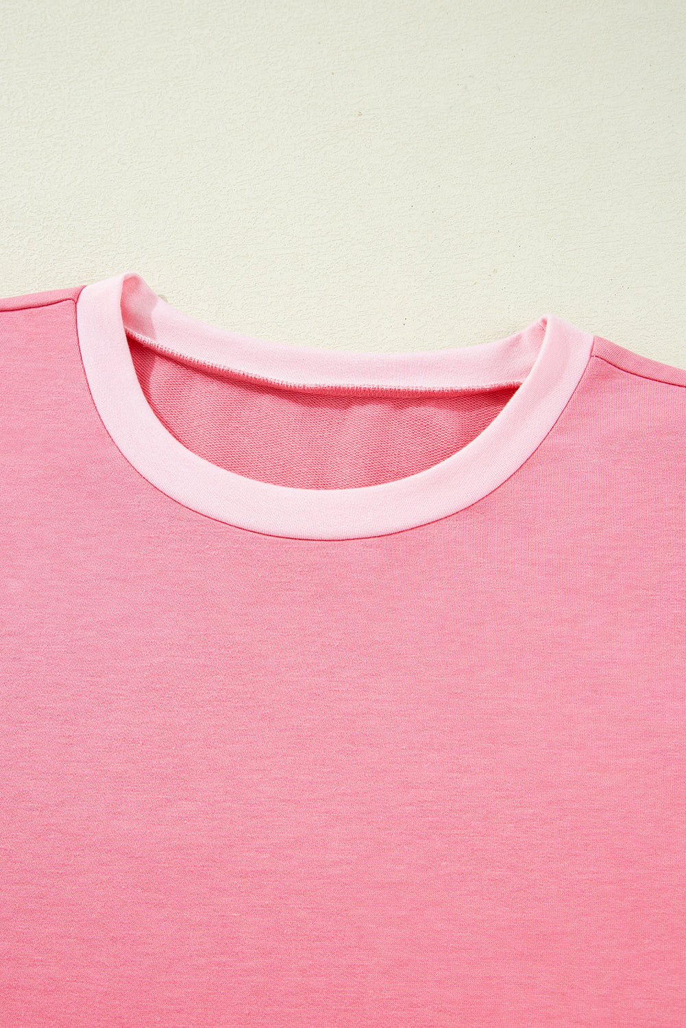 Two Tones Patchwork Half Sleeve Plus Size T Shirt