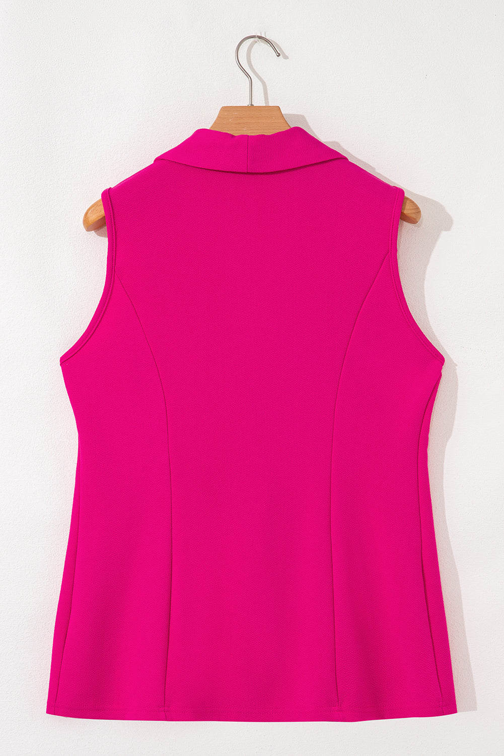 Single Button Lapel Collar Vest Blazer