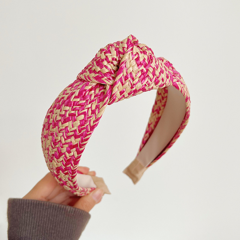 Straw Knotted Headband|3pcs