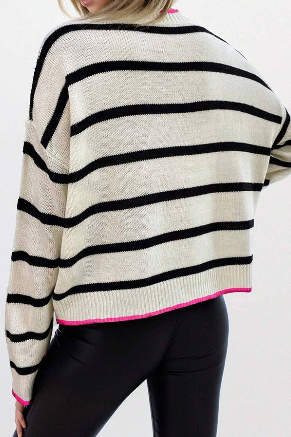 Stripe Contrast Sweater