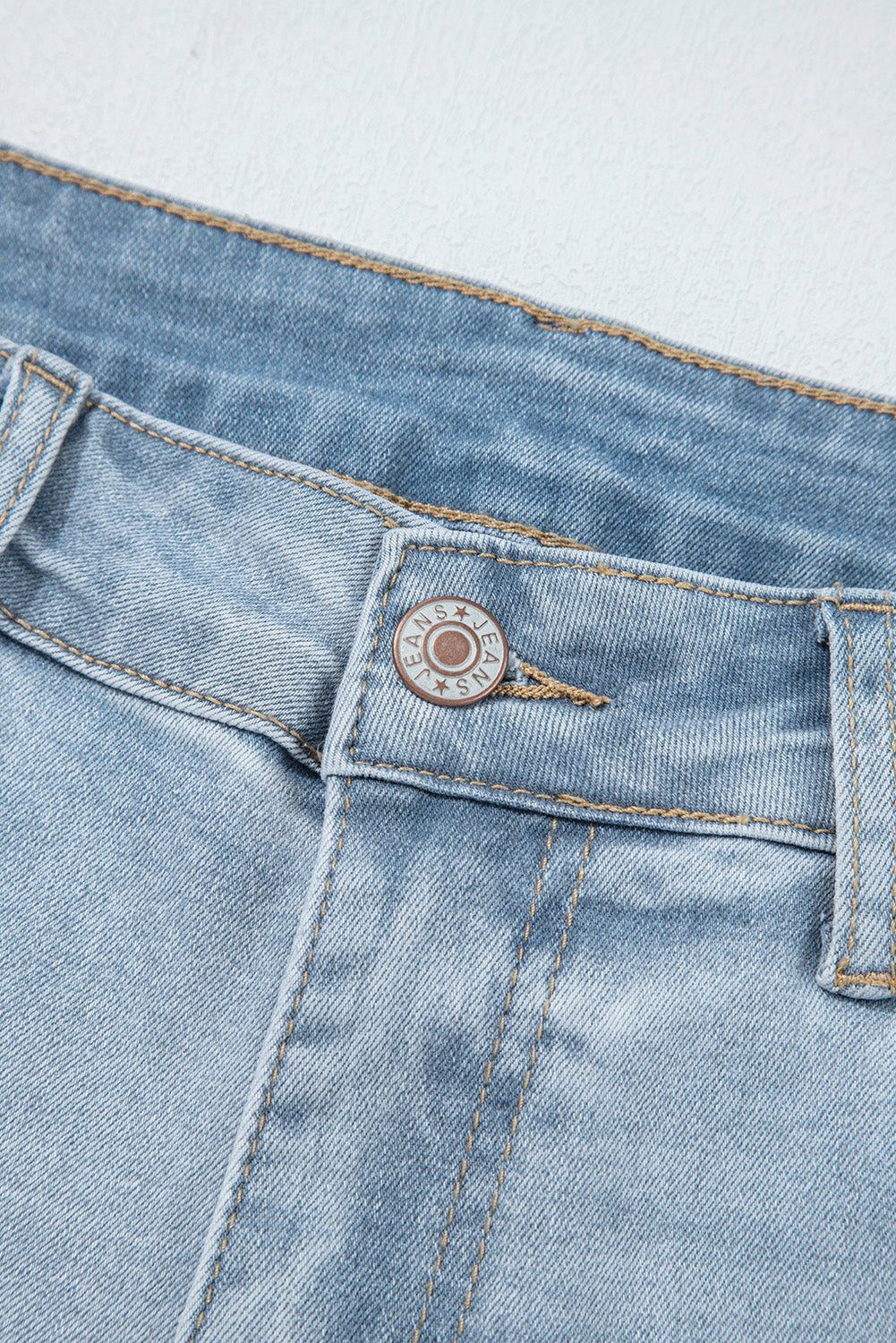 Mid Rise Ankle-Length Distressed Skinny Jeans