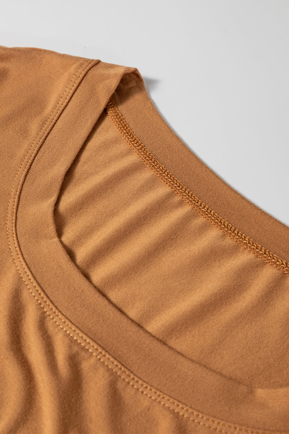 Solid Color Long Sleeve Fitted Top