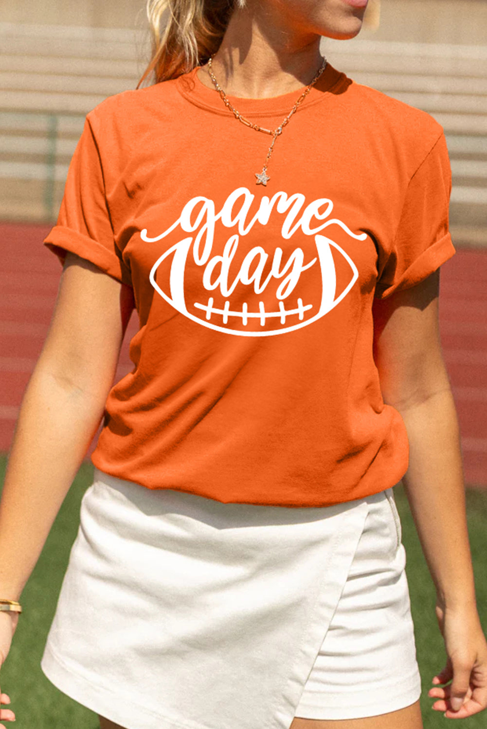 game day Football Print Womens T Shirt