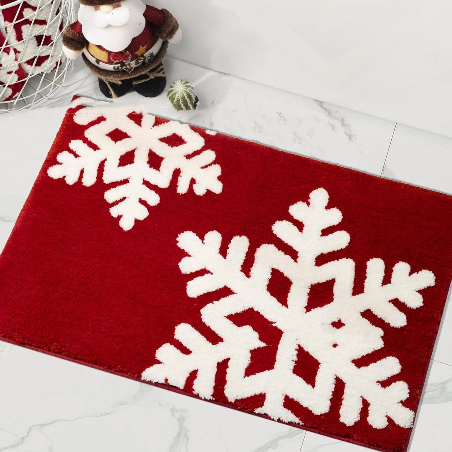 Christmas Snowflake Floor Mat