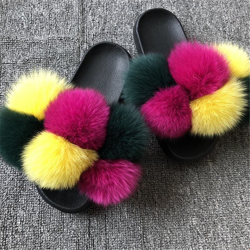 Tiosebon Fur Slippers - KOC