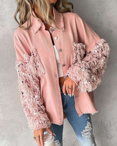 Pompoms & Contrasting Sequins Jacket