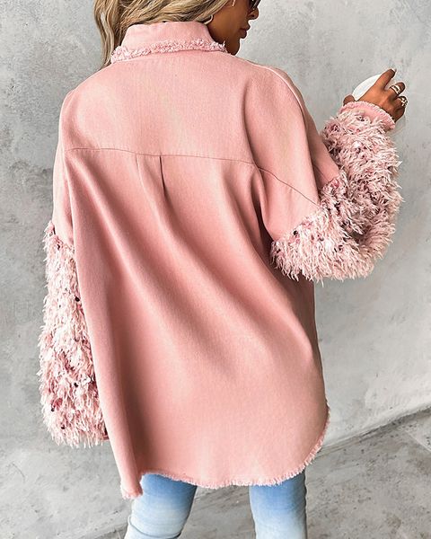 Pompoms & Contrasting Sequins Jacket