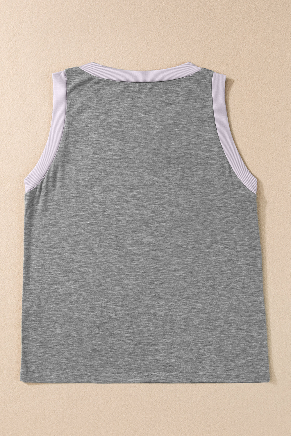 Ribbed V Neck Tank
