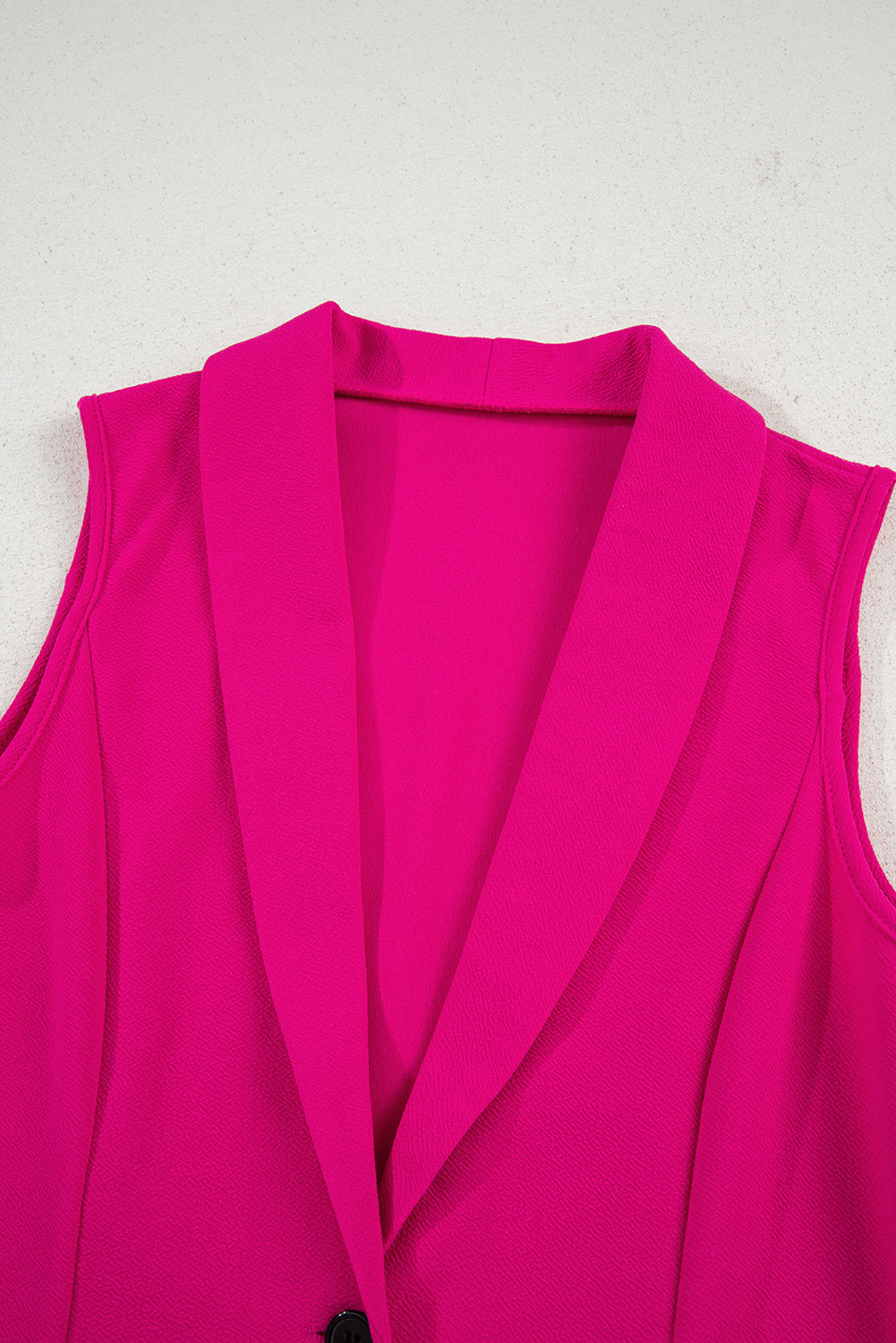 Single Button Lapel Collar Vest Blazer
