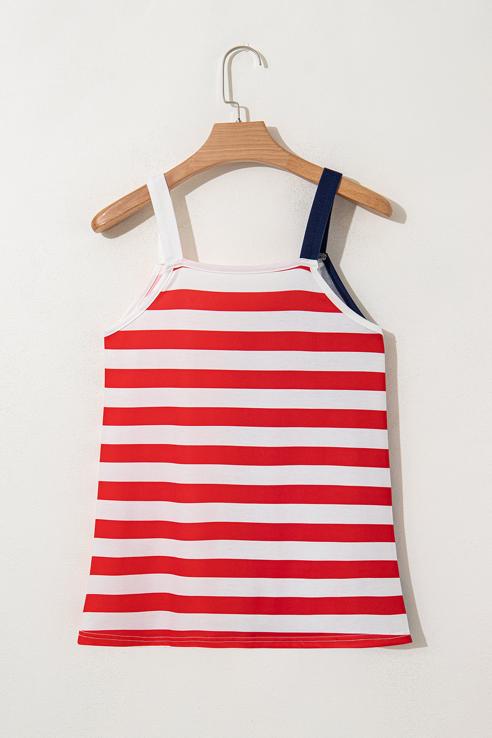 Independence Day Stars and Stripes Printed Casual Tank Top