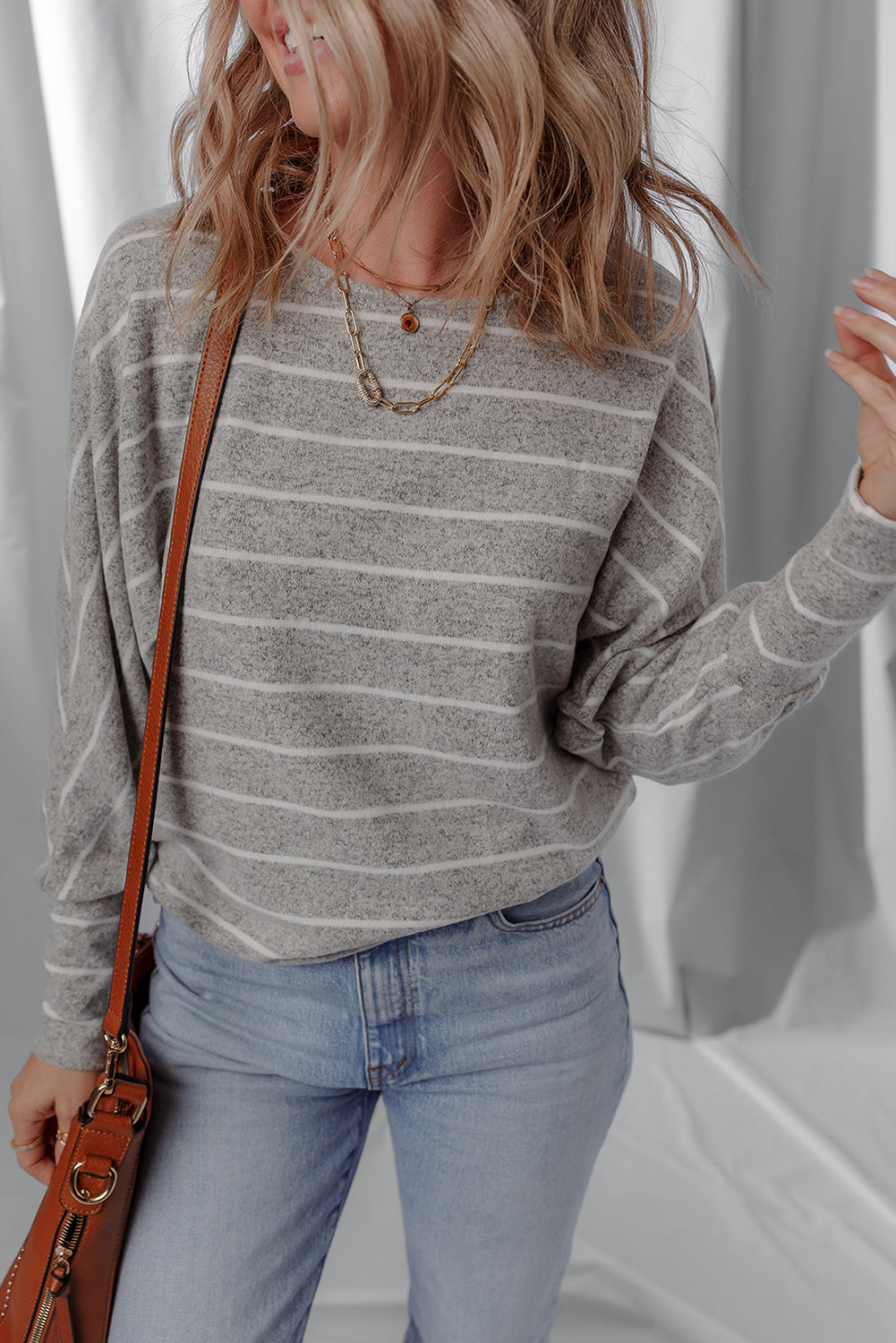 Dolman Sleeve Drop Shoulder Top