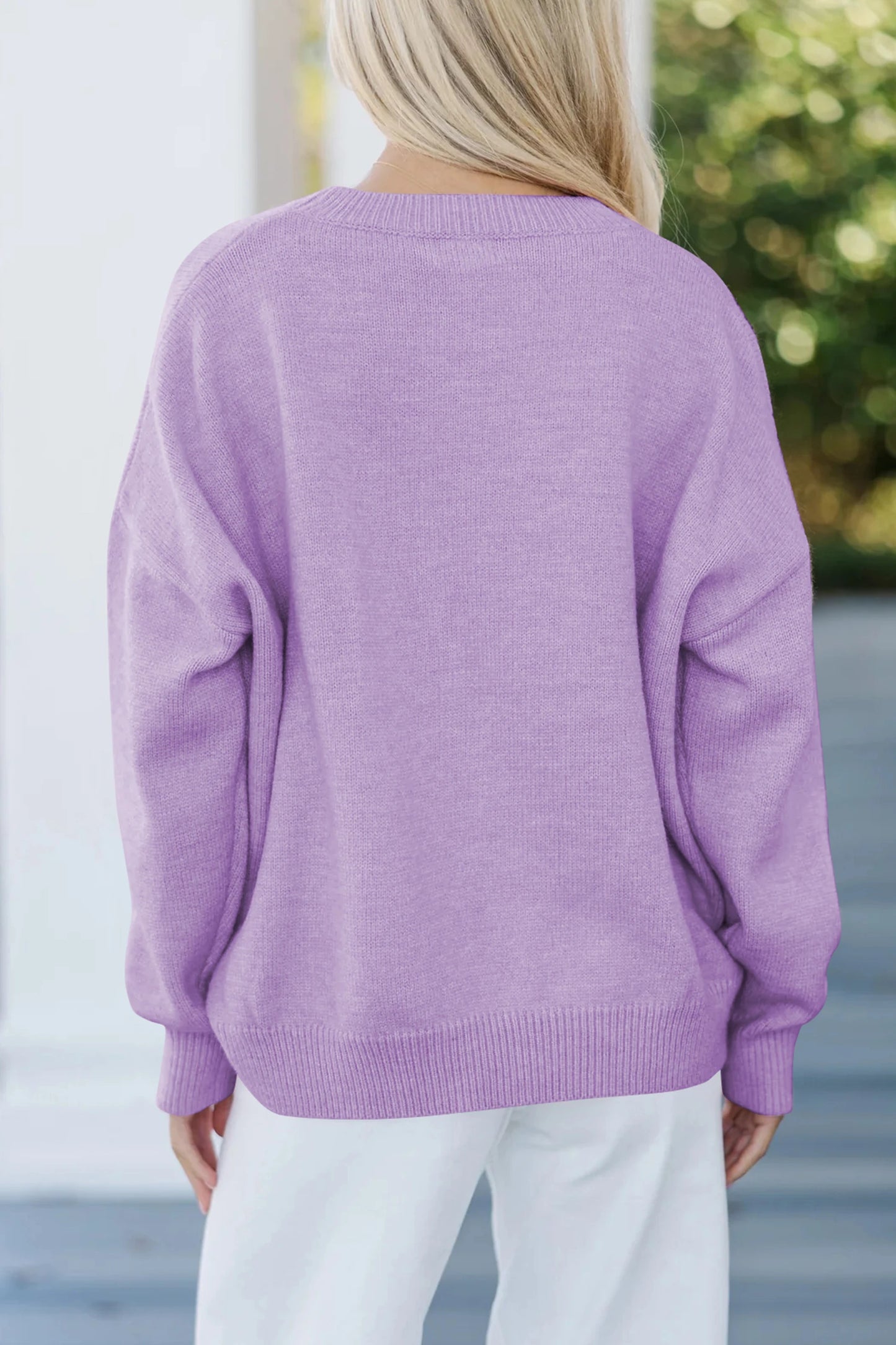 Love Script Graphic Baggy Sweater