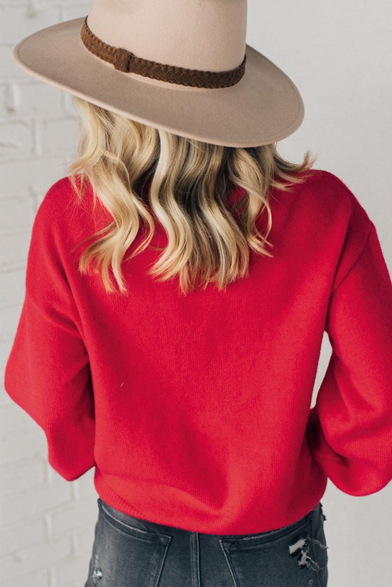 Pearl Beaded Merry Sweater