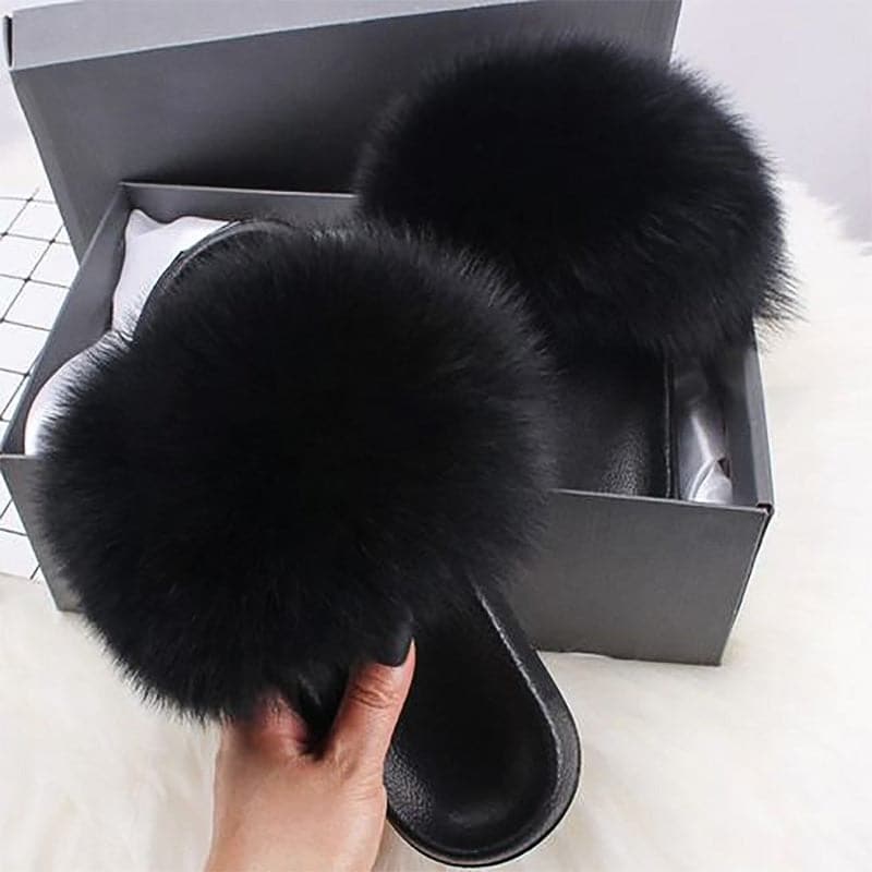 Tiosebon Fur Slippers - KOC