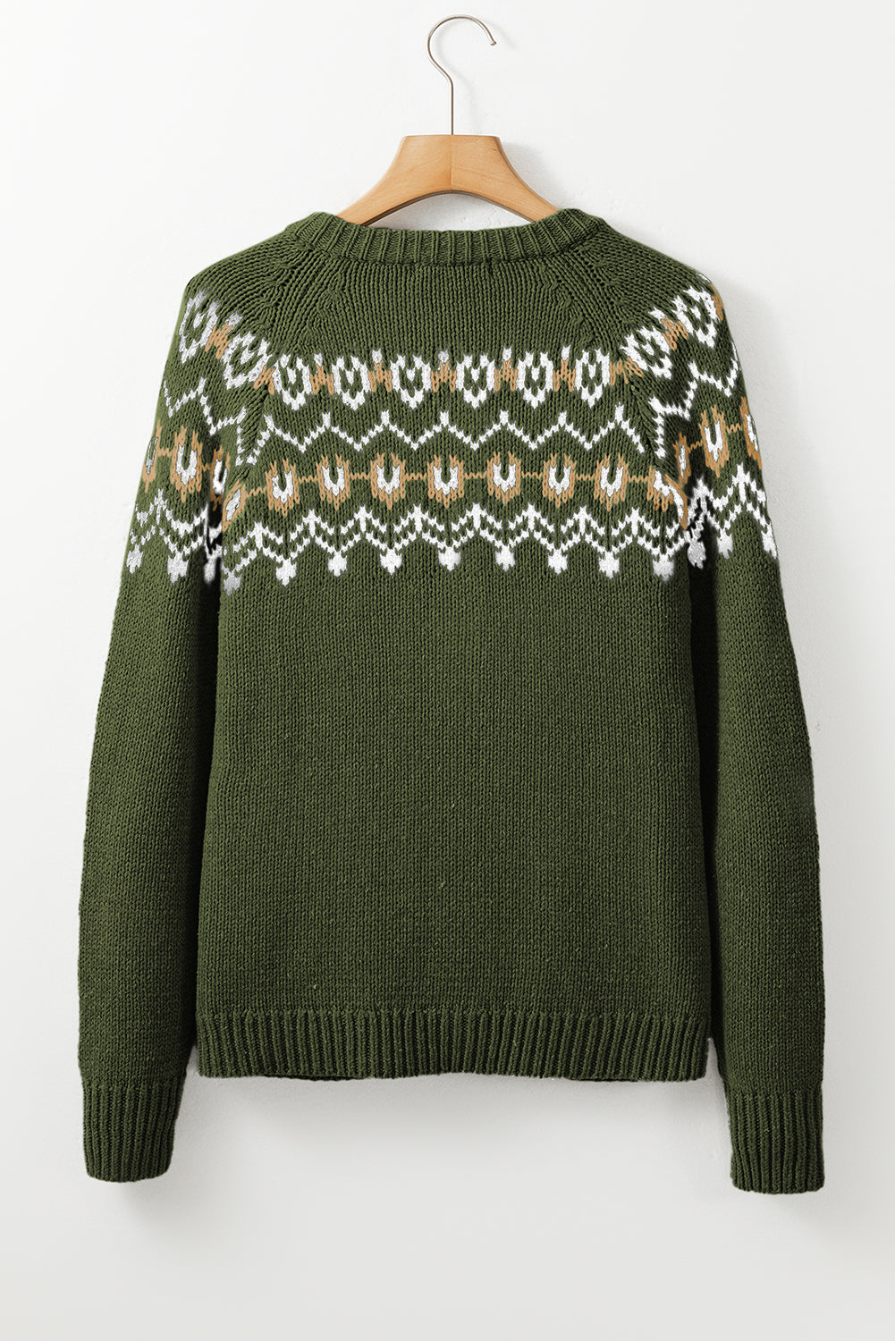 Western Fashion Abstract Printed Cardigan Sweater
