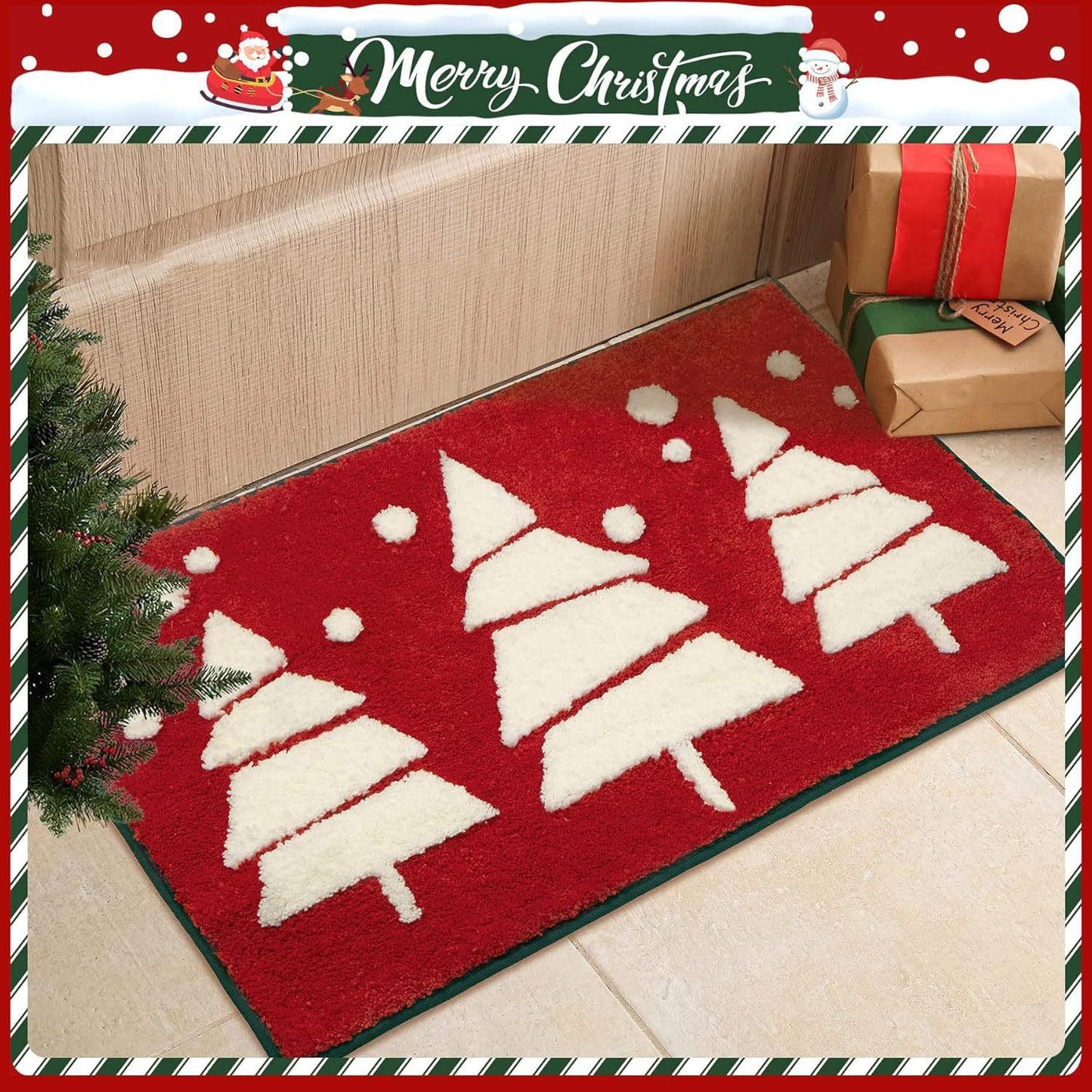 Christmas Snowflake Floor Mat