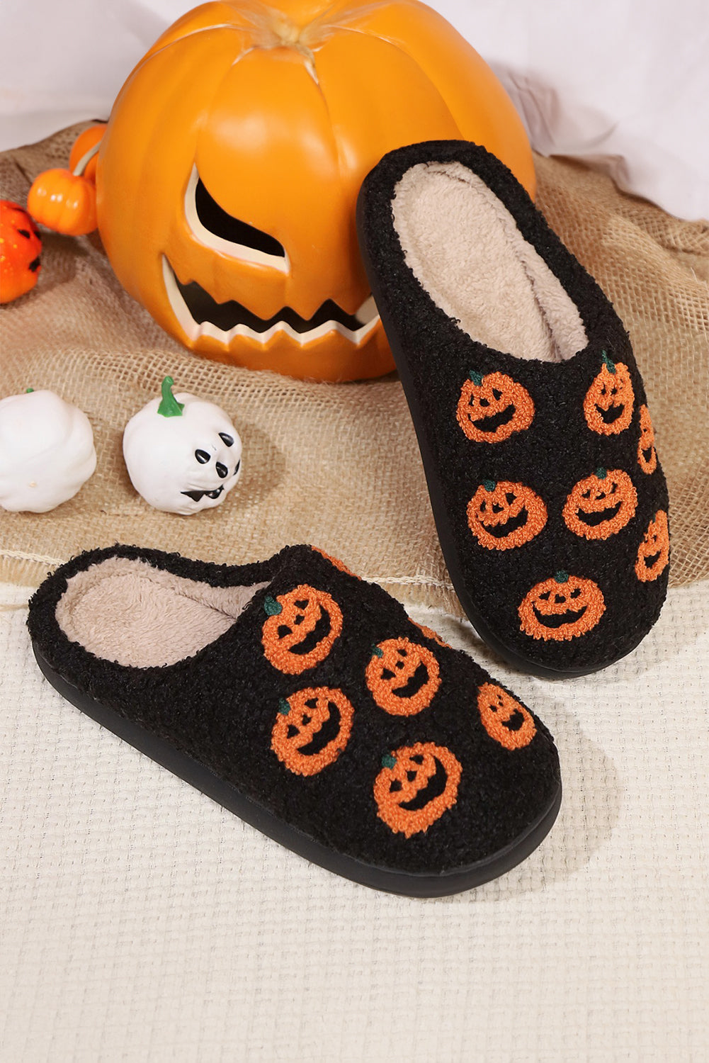 Halloween Pumpkin Slippers
