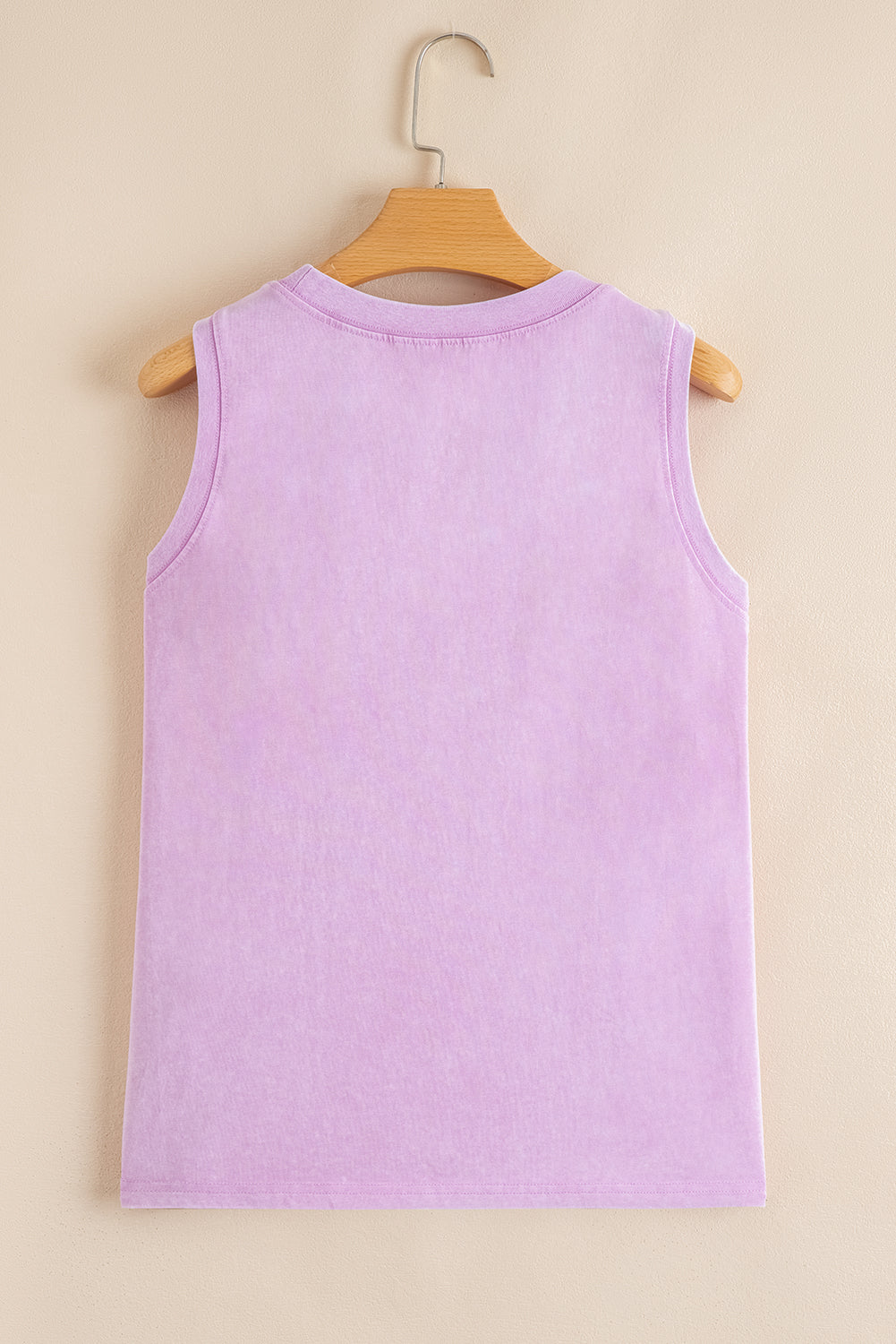 Mineral Wash Patched Chest Pocket Casual Tank Top